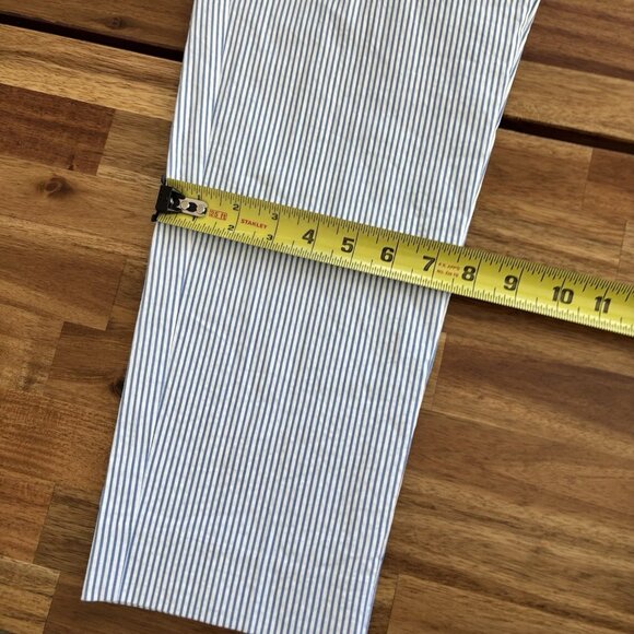 J Crew Skimmer City Fit Pants Blue Striped Women’s Size 4 Preppy Old Money NWT - Picture 14 of 14